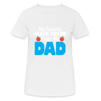 Tuteur Cadeau Tuteur - T-shirt respirant Femme - blanc - Devant - AI Model Female 172 dark (172cm)