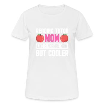 Tuteur Cadeau Tuteur - T-shirt respirant Femme - blanc - Devant - AI Model Female 172 dark (172cm)