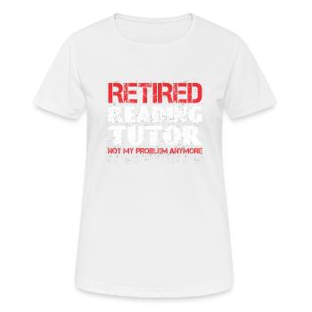 Tuteur Cadeau Tuteur - T-shirt respirant Femme - blanc - Devant - AI Model Female 172 dark (172cm)