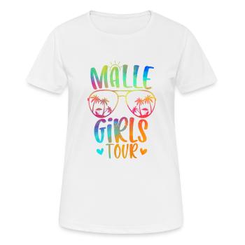 Malle Girls Tour - Women's Breathable T-Shirt - white - Front - AI Model Female 172 dark (172cm)