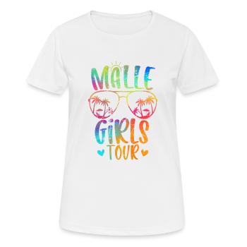 Malle Girls Tour - Women's Breathable T-Shirt - white - Front - AI Model Female 172 dark (172cm)
