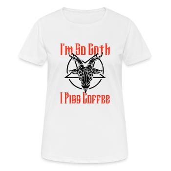 Satan Belzébuth Diable Gothique Pentagramme Mystique - T-shirt respirant Femme - blanc - Devant - AI Model Female 172 dark (172cm)