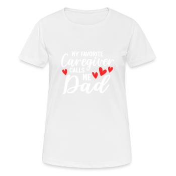 Infirmière soignante - T-shirt respirant Femme - blanc - Devant - AI Model Female 172 dark (172cm)