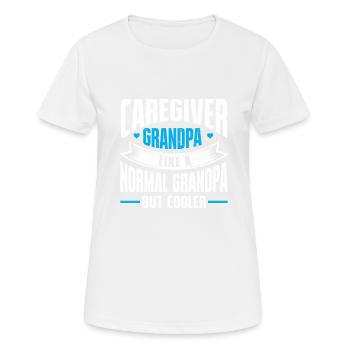 Infirmière soignante - T-shirt respirant Femme - blanc - Devant - AI Model Female 172 dark (172cm)