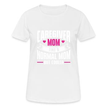 Infirmière soignante - T-shirt respirant Femme - blanc - Devant - AI Model Female 172 dark (172cm)