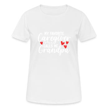 Infirmière soignante - T-shirt respirant Femme - blanc - Devant - AI Model Female 172 dark (172cm)