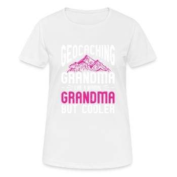 Geocaching Gift Geocacher Geocache - Women's Breathable T-Shirt - white - Front - AI Model Female 172 dark (172cm)