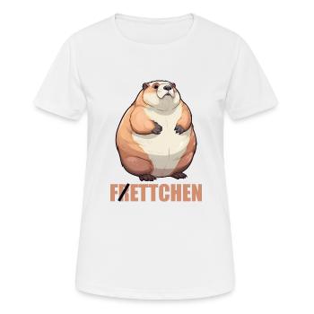 Gros furet - T-shirt respirant Femme - blanc - Devant - AI Model Female 172 dark (172cm)