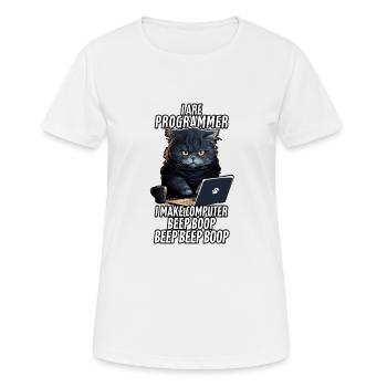 I Are Programmer Beep Boop - Women's Breathable T-Shirt - white - Front - AI Model Female 172 dark (172cm)