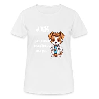 Dein pelziger Heiler - Frauen T-Shirt atmungsaktiv - Weiß - Vorne - AI Model Female 172 dark (172cm)
