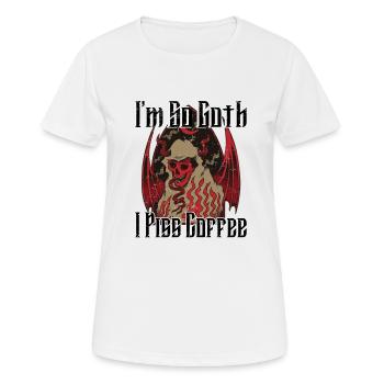 Satan Belzébuth Diable Gothique Pentagramme Mystique - T-shirt respirant Femme - blanc - Devant - AI Model Female 172 dark (172cm)