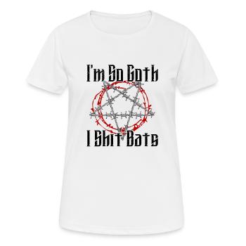 Satan Beelzebub Teufel Gothic Pentagram Mystisch - Frauen T-Shirt atmungsaktiv - Weiß - Vorne - AI Model Female 172 dark (172cm)