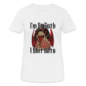 Satan Belzébuth Diable Gothique Pentagramme Mystique - T-shirt respirant Femme - blanc - Devant - AI Model Female 172 dark (172cm)