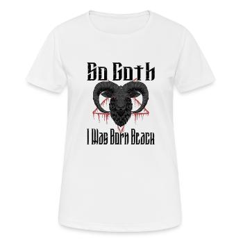 Satan Belzébuth Diable Gothique Pentagramme Mystique - T-shirt respirant Femme - blanc - Devant - AI Model Female 172 dark (172cm)