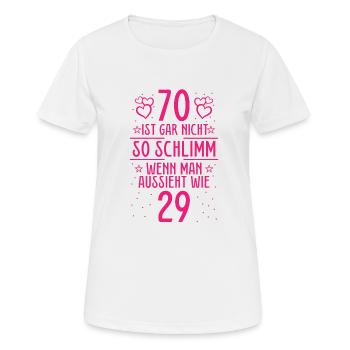 68 Ist Gar Nicht So Schlimm - Frauen T-Shirt atmungsaktiv - Weiß - Vorne - AI Model Female 172 dark (172cm)