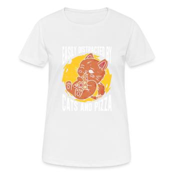 Pizza Italie Pizza Pizza Cuisine - T-shirt respirant Femme - blanc - Devant - AI Model Female 172 dark (172cm)