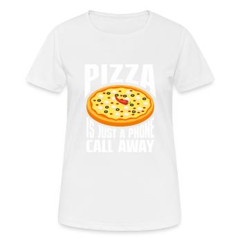 Pizza Italie Pizza Pizza Cuisine - T-shirt respirant Femme - blanc - Devant - AI Model Female 172 dark (172cm)