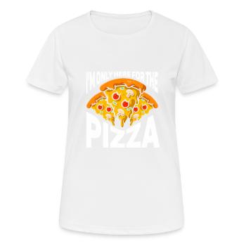 Pizza Italie Pizza Pizza Cuisine - T-shirt respirant Femme - blanc - Devant - AI Model Female 172 dark (172cm)