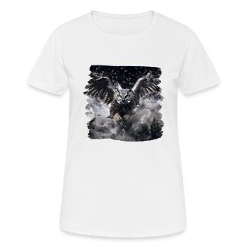 Owls Owl Owl Eagle Owl Night Owl Owl - Women's Breathable T-Shirt - white - Front - AI Model Female 172 dark (172cm)