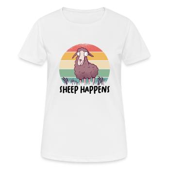 Farmer Farmer Lamb Farmer Farm Country Egg Sheep - Women's Breathable T-Shirt - white - Front - AI Model Female 172 dark (172cm)