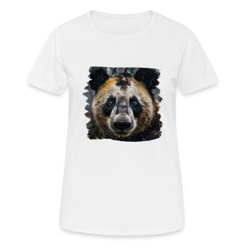 Pandas réaliste Panda Panda géant - T-shirt respirant Femme - blanc - Devant - AI Model Female 172 dark (172cm)