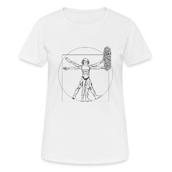Meilleur kebab Shawarma avec tout le kebab - T-shirt respirant Femme - blanc - Devant - AI Model Female 172 dark (172cm)