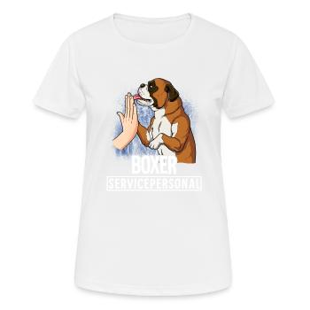 Boxer - Women's Breathable T-Shirt - white - Front - AI Model Female 172 dark (172cm)