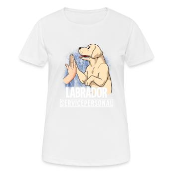 Labrador - Frauen T-Shirt atmungsaktiv - Weiß - Vorne - AI Model Female 172 dark (172cm)