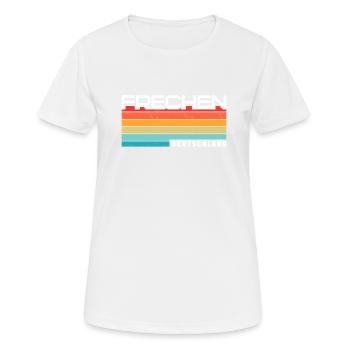 Frechenerin Frechener Frechen - Frauen T-Shirt atmungsaktiv - Weiß - Vorne - AI Model Female 172 dark (172cm)