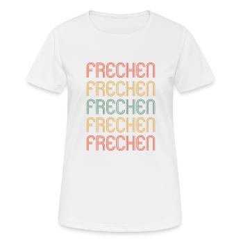 Frechenerin Frechener Frechen - Frauen T-Shirt atmungsaktiv - Weiß - Vorne - AI Model Female 172 dark (172cm)