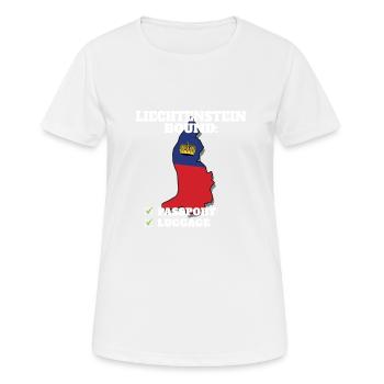 Liechtenstein Bound Country Travel - Women's Breathable T-Shirt - white - Front - AI Model Female 172 dark (172cm)