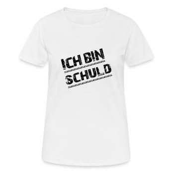 Ich bin schuld - Frauen T-Shirt atmungsaktiv - Weiß - Vorne - AI Model Female 172 dark (172cm)