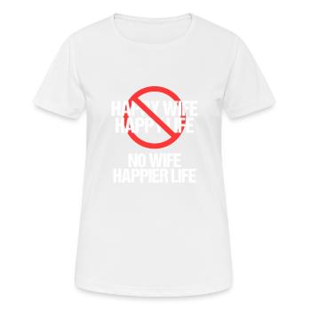 Divorce Séparation Divorce Divorce - T-shirt respirant Femme - blanc - Devant - AI Model Female 172 dark (172cm)