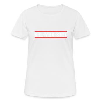 Karl Marx Städter Städterin Karl Marx Stadt - Frauen T-Shirt atmungsaktiv - Weiß - Vorne - AI Model Female 172 dark (172cm)