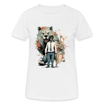 L'âme de la bête - T-shirt respirant Femme - blanc - Devant - AI Model Female 172 dark (172cm)