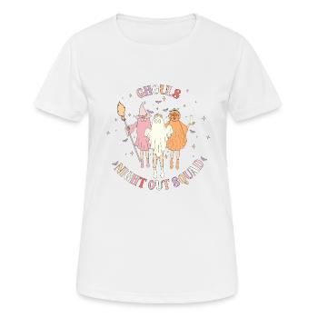 Ghouls Night Out Squad - Frauen T-Shirt atmungsaktiv - Weiß - Vorne - AI Model Female 172 dark (172cm)