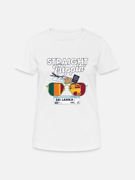 Straight Trippin' Sri Lanka Vacation Tour Travel - Women's Breathable T-Shirt - white