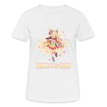 Anime et K-pop Musique pop coréenne Kpop - T-shirt respirant Femme - blanc - Devant - AI Model Female 172 dark (172cm)