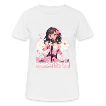 Anime et K-pop Musique pop coréenne Kpop - T-shirt respirant Femme - blanc - Devant - AI Model Female 172 dark (172cm)