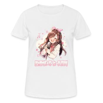 Anime et K-pop Musique pop coréenne Kpop - T-shirt respirant Femme - blanc - Devant - AI Model Female 172 dark (172cm)