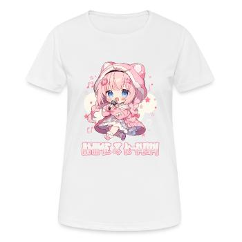 Anime et K-pop Musique pop coréenne Kpop - T-shirt respirant Femme - blanc - Devant - AI Model Female 172 dark (172cm)