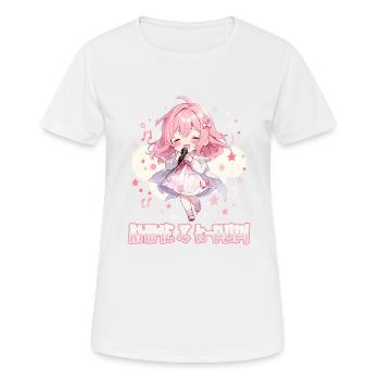 Anime et K-pop Musique pop coréenne Kpop - T-shirt respirant Femme - blanc - Devant - AI Model Female 172 dark (172cm)
