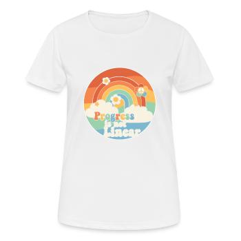Les progrès de la thérapie ABA ne sont pas linéaires - T-shirt respirant Femme - blanc - Devant - AI Model Female 172 dark (172cm)