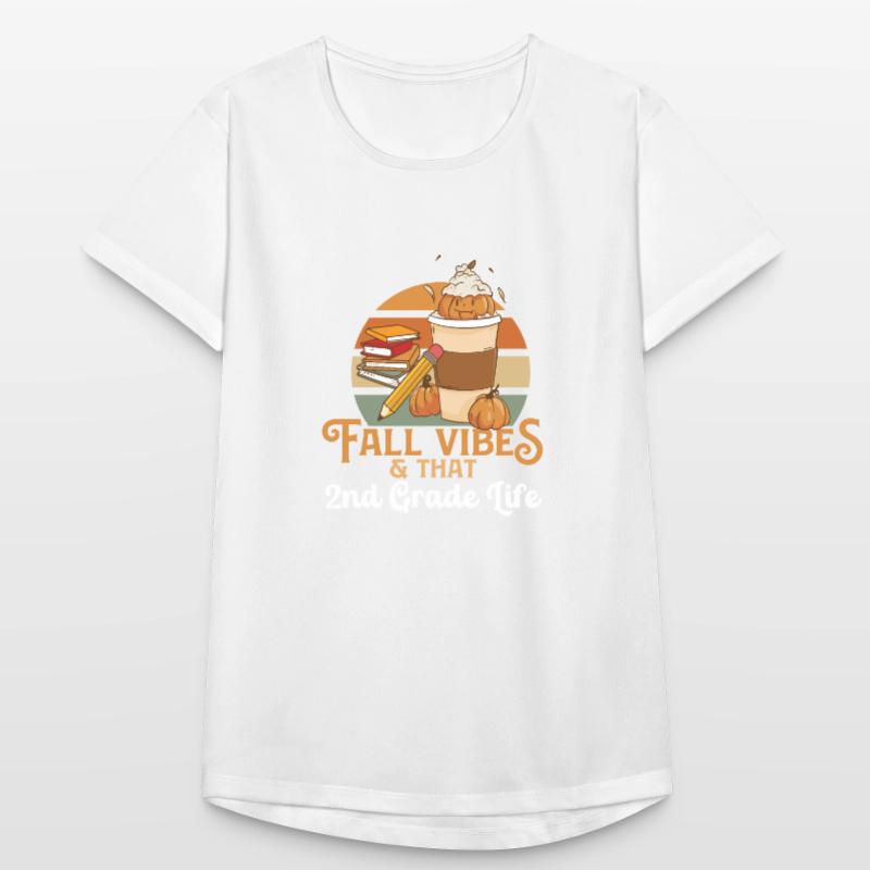Fall Vibes That 2nd Grade Life Second Grader Women's Breathable T-Shirt
