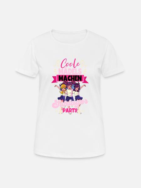 Coole Mädels Machen Schlager - Frauen T-Shirt atmungsaktiv - Weiß