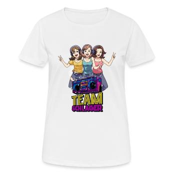 Équipe Schlager - T-shirt respirant Femme - blanc - Devant - AI Model Female 172 dark (172cm)