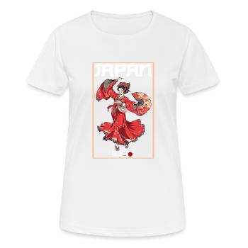 Tokyo Asia 80s Japanese Retro Geishas Geisha - Women's Breathable T-Shirt - white - Front - AI Model Female 172 dark (172cm)