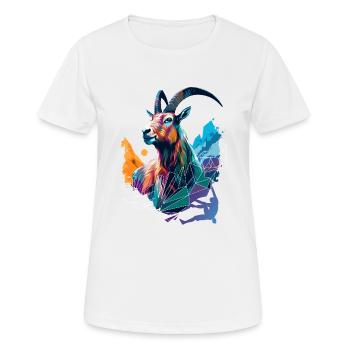 Escalade, Bloc, Montagne, Alpiniste, Alpiniste - T-shirt respirant Femme - blanc - Devant - AI Model Female 172 dark (172cm)