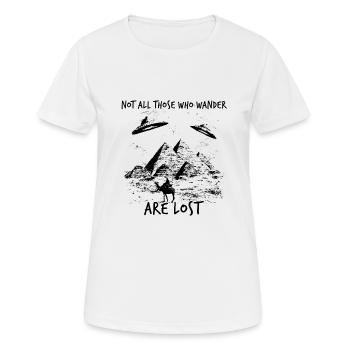 Mystère OVNI Anciens astronautes Uap Ufo - T-shirt respirant Femme - blanc - Devant - AI Model Female 172 dark (172cm)