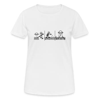 Mystère OVNI Anciens astronautes Uap Ufo - T-shirt respirant Femme - blanc - Devant - AI Model Female 172 dark (172cm)
